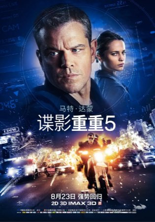美国电影《谍影重重5 Jason Bourne》 (2016)  动作 / 悬疑 / 惊悚 英语 豆瓣7.5【夸克网盘】-影视部落
