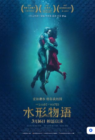 美国电影《水形物语》(2017)又名: 忘形水(港) / 水底情深(台) / 水形奇缘 / 水之形 / 水的形状 / 水无常形 剧情 / 爱情 / 奇幻 豆瓣7.2【夸克网盘】-影视部落