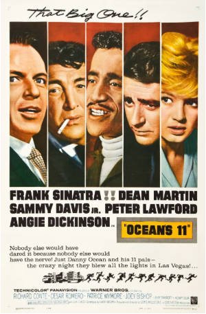 美国电影《十一罗汉 Ocean’s 11》 (1960)又名: 专抢赌场  喜剧 / 音乐 / 犯罪主演: 弗兰克·辛纳特拉 / 雪莉·麦克雷恩 / 安吉·迪金森 / 迪恩·马丁  豆瓣7.8【夸克网盘】-影音部落